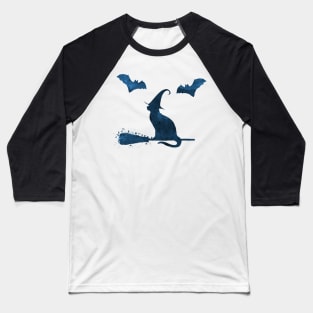 Witch cat Baseball T-Shirt